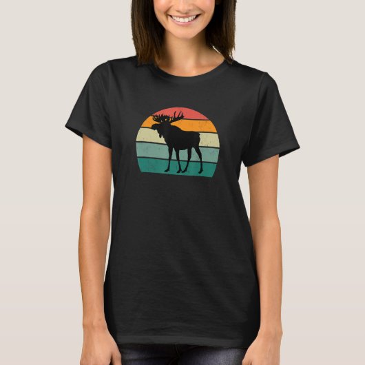 Moose Scandinavia High North Canada Antlers Moose T-shirt (Voorkant)