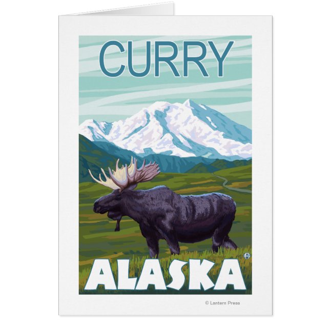 Moose Scene - Curry, Alaska (Voorkant)