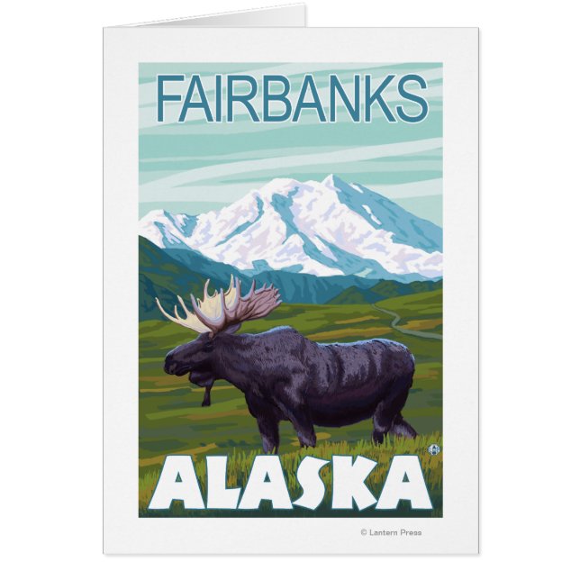 Moose Scene - Fairbanks, Alaska (Voorkant)
