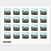 Moose Scene - Wrangell, Alaska Vierkante Sticker (Vel)