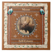 Moose - Self-Esteem - Ceramic Tile Tegeltje (Voorkant)
