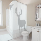 Moose Shadow Silhouette Shadow Buddies in Shower Douchegordijn (In situ)