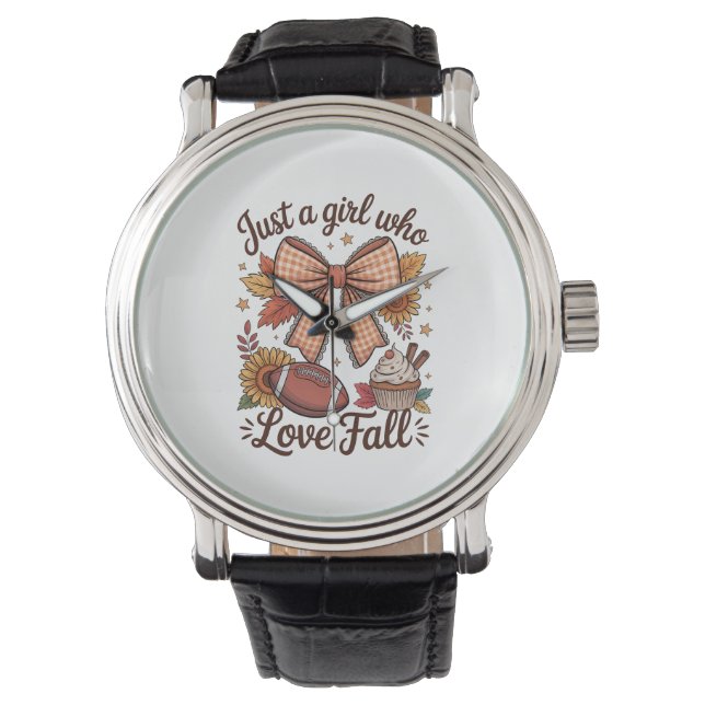 Moose Shirt Country Pumpkin Horloge (Voorkant)