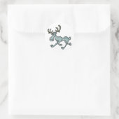 Moose Shirten en geschenken 16 Ronde Sticker (Tas)