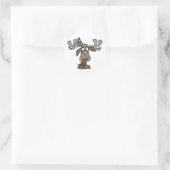 Moose Shirten en geschenken 65 Ronde Sticker (Tas)
