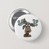 Moose Shirten en Gifts 65 Ronde Button 5,7 Cm (Voorkant /achterkant)
