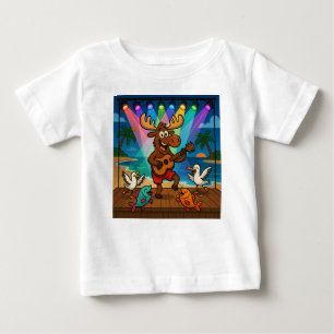 Moose-Side Story – Muzikale strand T-shirt voor ki