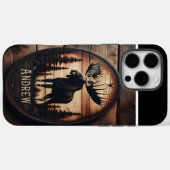 Moose Silhouet houten bord Case-Mate iPhone Case (Achterkant (horizontaal))