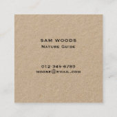 Moose Silhouet | In het wild levende dieren in de  Vierkante Visitekaartje (Achterkant)