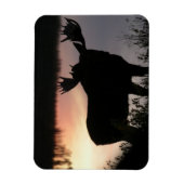 Moose silhouet magneet (Verticaal)