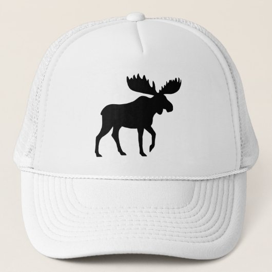 Moose Silhouet Wilde dieren Wilde dieren Wildernes Trucker Pet (Voorkant)