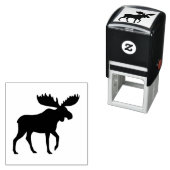 Moose Silhouet | Wilde dieren | Wilde dieren Zelfinktende Stempel (In situ)