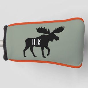 Moose Silhouette Aangepaste naam Wildlife Wild Ani Golfheadcover