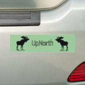 Moose Silhouette Bumpersticker (Op auto)