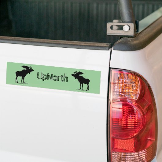 Moose Silhouette Bumpersticker (Op Truck)