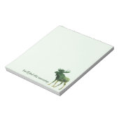 Moose Silhouette Camouflage Quote Notitieblok (Linkerzijde)