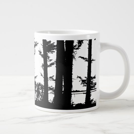 Moose Silhouette - gigantische koffie-mok Grote Koffiekop (Rechts)