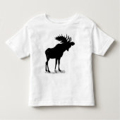 Moose Silhouette Kinder Shirts (Voorkant)