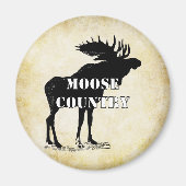 Moose Silhouette Magneet (Voorkant)