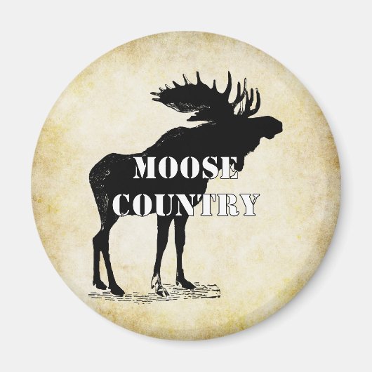 Moose Silhouette Magneet (Voorkant)