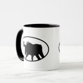 Moose Silhouette Mok (Voorkant links)