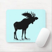 Moose Silhouette Muismat (Met muis)