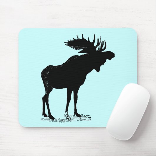 Moose Silhouette Muismat (Met muis)