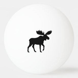 Moose Silhouette Pingpongbal