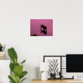 Moose Silhouette Poster (Thuiskantoor)