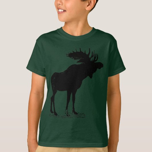 Moose Silhouette T-shirt (Voorkant)