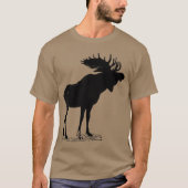 Moose Silhouette T-shirt (Voorkant)