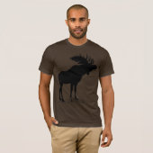 Moose Silhouette T-shirt (Voorkant volledig)
