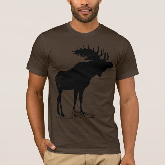 Moose Silhouette T-shirt (Voorkant)