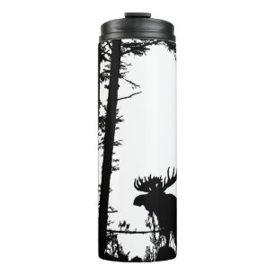 Moose Silhouette Thermal Tumbler Thermosbeker