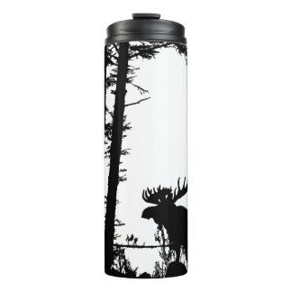 Moose Silhouette Thermal Tumbler Thermosbeker
