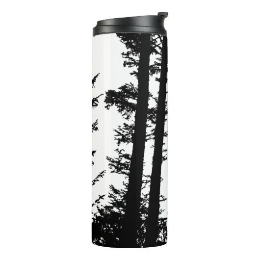 Moose Silhouette Thermal Tumbler Thermosbeker (Gedraaid links)