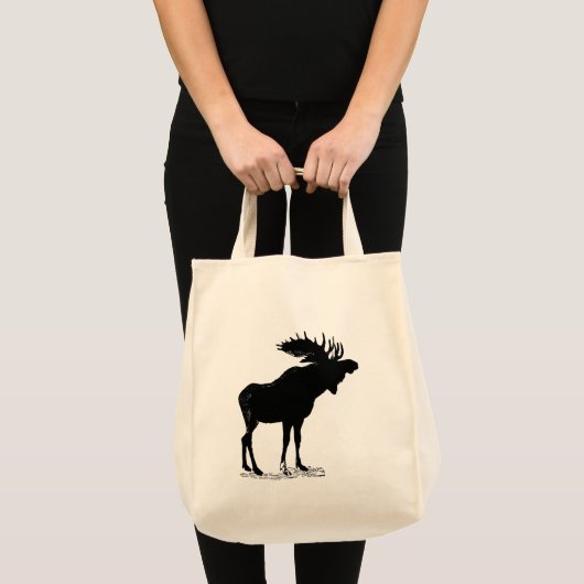 Moose Silhouette Tote Bag (Voorkant (product))