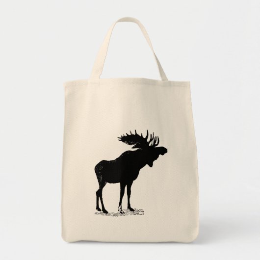 Moose Silhouette Tote Bag (Voorkant)
