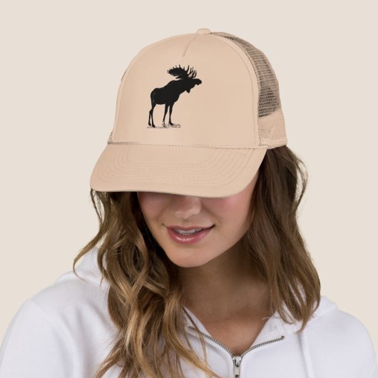 Moose Silhouette Trucker Pet (In situ)