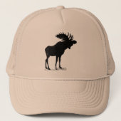 Moose Silhouette Trucker Pet (Voorkant)