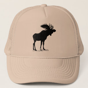 Moose Silhouette Trucker Pet