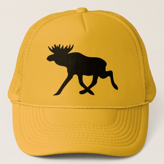 Moose Silhouette Trucker Pet (Voorkant)