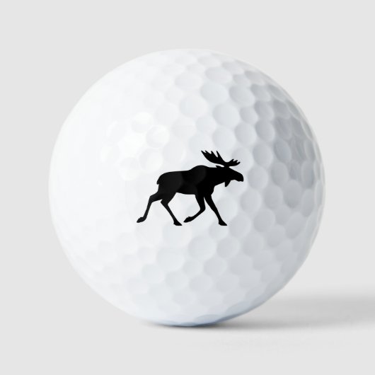 Moose Silhouette Wildlife Animal Golfballen (Voorkant)
