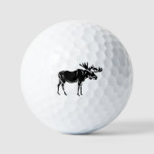 Moose Silhouette Wildlife Wild Animal Golfballen (Voorkant)