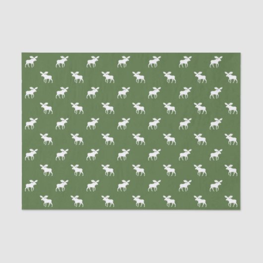 Moose Silhouettes Pattern Tissuepapier (Voorkant)