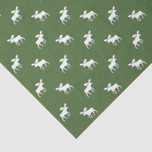Moose Silhouettes Pattern Tissuepapier (Detail)