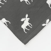 Moose Silhouettes Pattern | Wilde dieren Fleece Deken (Hoek)