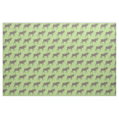 Moose Silhouettes Tan Green Stof (Fat Quarter)