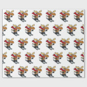 Moose skeert in de winter | Achterkleur kiezen Cadeaupapier (Vlak)