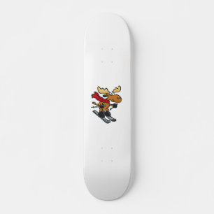 Moose skeert in de winter Achterkleur kiezen Persoonlijk Skateboard